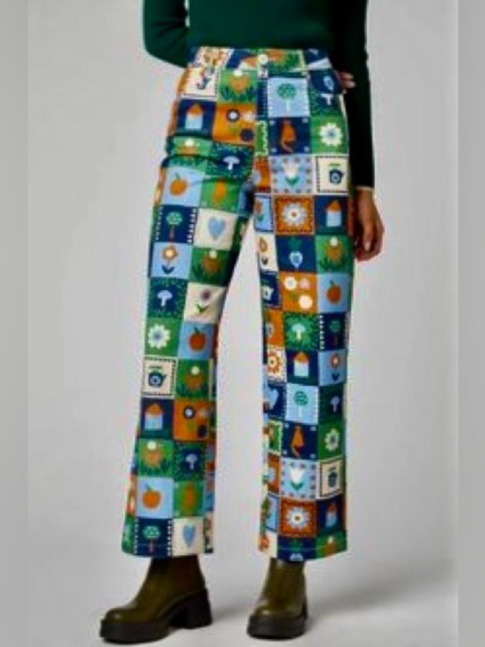 PRINCESS HIGHWAY COTTAGE PATCHWORK JEAN PANTS - Picture 2 of 8